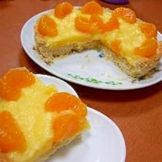 ホットケーキミックスdeカスタードタルト